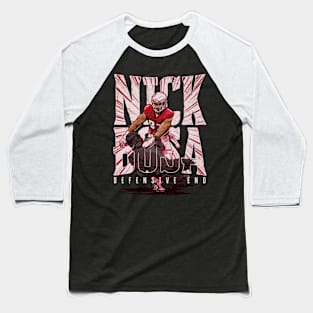 Nick Bosa San Francisco Burst Baseball T-Shirt